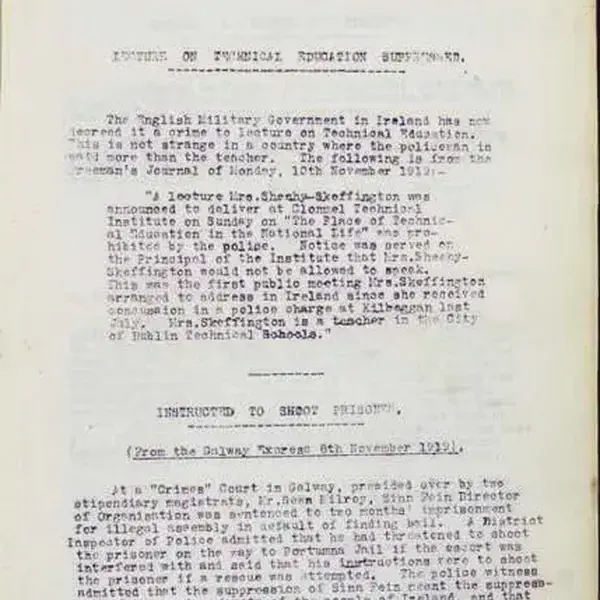 The first edition of the Irish Bulletin is published