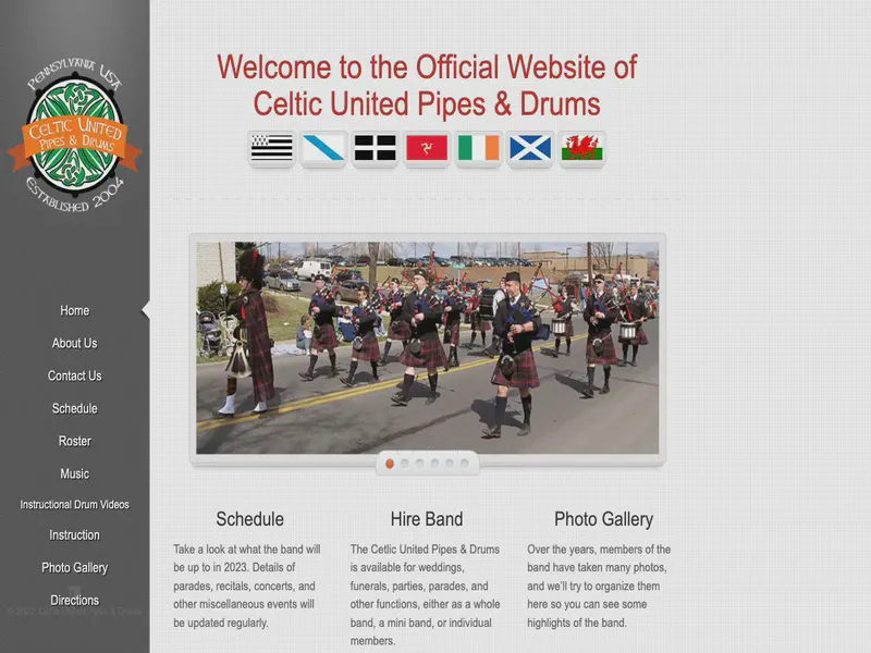 Website preview for celticunited.org